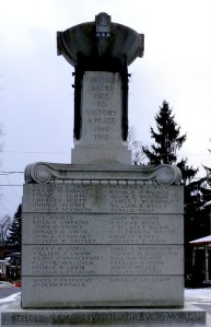 Napanee cenotaph, west side
