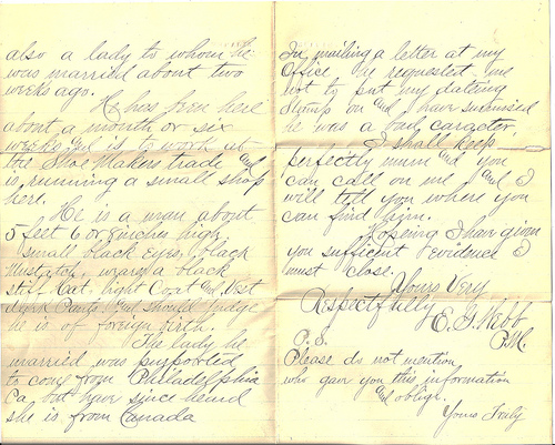 Eugene Webb's letter