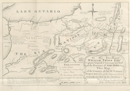 Map of Six Nations territories