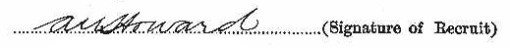 Arthur Howard's signature