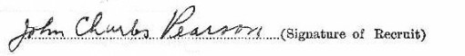 John Charles Pearson signature