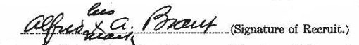 Alfred A. Brant signature