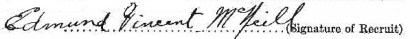 Edmund Vincent McNeill signature