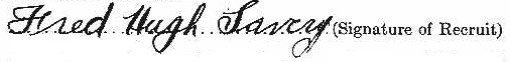 Fred Hugh Lavery signature