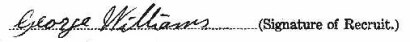 George Albert Williams signature