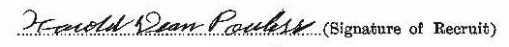 Harold Dean Powless signature