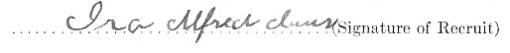 Ira Alfred Claus signature