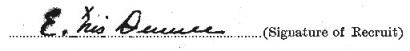 Ernest Arthur Denee signature