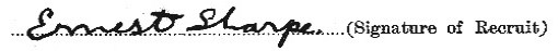 Ernest Sharpe signature