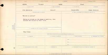 Frank Bardy casualty report