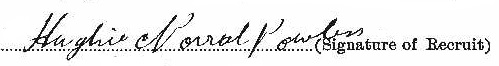 Hugh Norval Powless signature