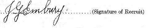 James Gerald Embury signature