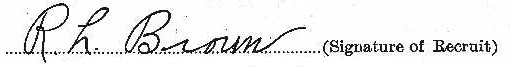 Robert Leonard Brown signature
