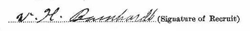 William Henry Barnhardt signature