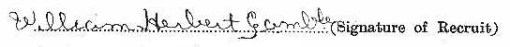 William Herbert Gamble signature