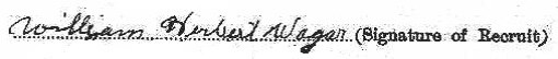 William Herbert Wager signature
