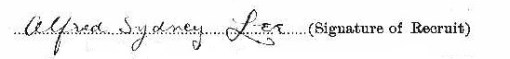 Alfred Sydney Lee signature