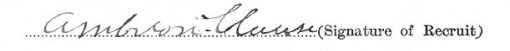 Ambrose Clause signature