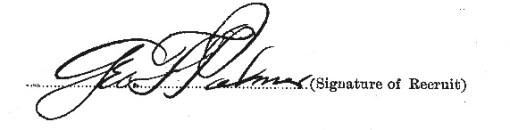 George Fayette Palmer signature