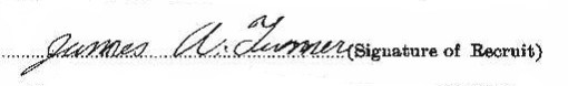 James Alfred Turner signature