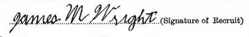 James Malcolm Wright signature