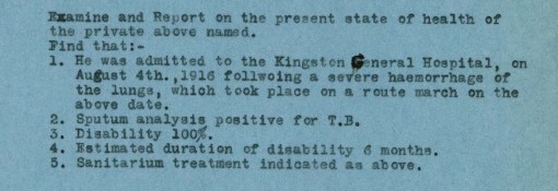 Medical report on Ambrose Clause