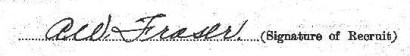 Allan Walton Fraser signature