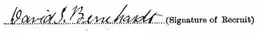 David Stanley Bernhardt signature
