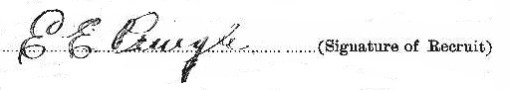 Elmer Eugene Pringle signature