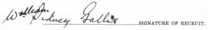 William Sidney Gallie signature