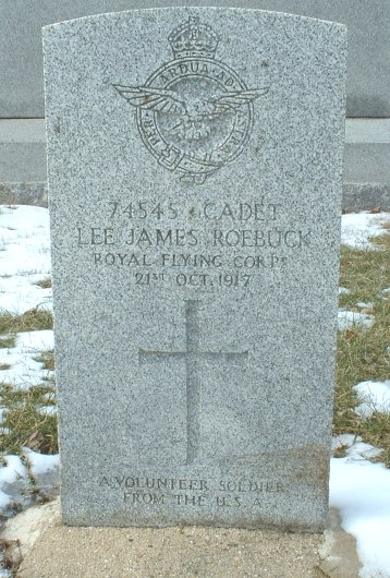 Lee James Roebuck headstone