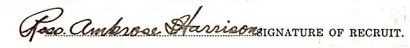 Ross Ambrose Harrison signature