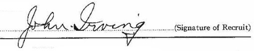 John Henry Irving signature