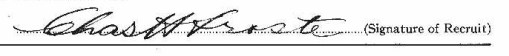 Charles Herbert Froste signature