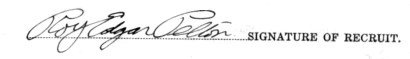 Roy Edgar Pelton signature