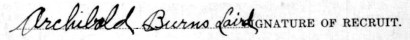 Archibald Burns Laird signature