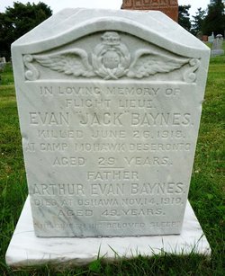 Evan John Baynes headstone