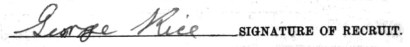 George Rice signature