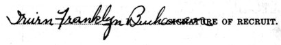 Irwin Franklyn Buchanan signature
