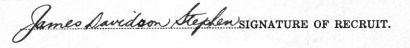 James Davidson Stephen signature
