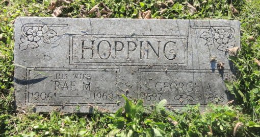 Hopping grave marker