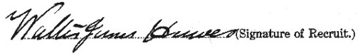 Walter James Hawes signature