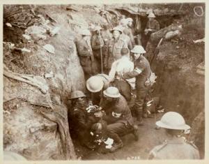 First aid at Courcelette