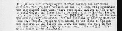 War diary extract 15th Battalion Hill 70