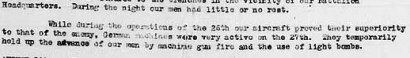 Extract from 21st Battalion war diary 27th August 1918